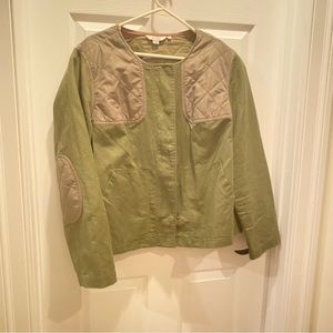 Biden size 18 olive green cotton utility jacket
